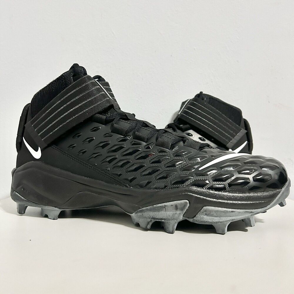 Nike Force Savage Pro 2 Shark “Black” Men’s Size 13.5 Lineman Football Cleats